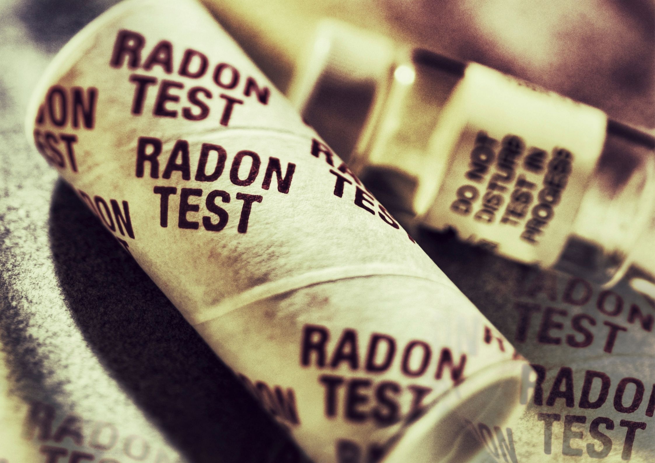 Radon test sporfilm